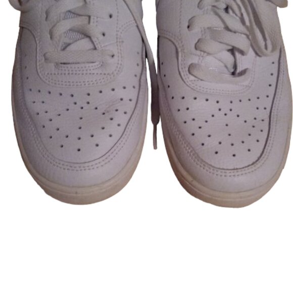 Nike white Court Vision sneakers sz 10 - Picture 5 of 9
